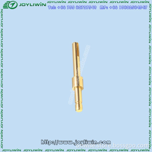 CNC Precision parts gold Brass precision turned Shaft for industrial parts